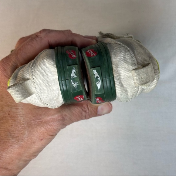 Vans Kids Avocado Green Slip-On Sneakers - Picture 10 of 11